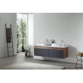 thumbnail image 3 of Ronda 55" Dark Blue Wall Mount Bathroom Vanity, 3 of 10