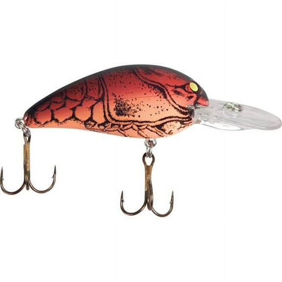 Bomber Lures Model A Crankbait Fishing Lure, Freshwater Fishing Gear and Accessories, 2 1/8", 3/8 oz, Apple Red Crawdad