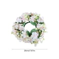 thumbnail image 3 of Artificial Wildflower Floral Wreath, Multi-Flower Candle Holder Decor, Wedding Party Table Ornament, Photo Prop for Home Living Room Desktop Decoration, 3 of 6