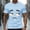 Sky Blue, variant on Men's Funny Elderly T-shirt Short Sleeved T-shirt Round Neck Shirt Casual Daily Street Top Men's Top