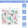 thumbnail image 5 of SKYSONIC Pairs Eiffel Tower Cotton Washcloths Set of 6, Highly Absorbent Soft Fingertip Towel for Bathroom, Gym, Hotel and Spa, 12 x 12 Inch, 5 of 7