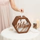 thumbnail image 3 of Caja de tarjeta de boda Zulema Hexágono de Madera Decoración Hueca Rústica Almacenamiento de Tarjetas de Boda, 3 of 8