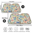 thumbnail image 3 of Haiem Famous Places Car Windshield Sun Shade - Blocks UV Rays Sun Visor Protector, Sunshade to Keep Your Vehicle Cool, Universal Fit SUV Van Sedan-Medium, 3 of 7