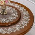 thumbnail image 2 of Macrame Round Tablecloth for Party,  Lace Floral Embroidered Table Cloth Dresser Scarf Wedding Tabletop Table Decorations for Home and Dining Room, 2 of 2