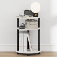 thumbnail image 4 of Furinno TURN-N-TUBE 3-Tier Oval Toolless Narrow Nightstand Side/End Table White, 4 of 4