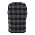 thumbnail image 3 of LVAD HeartMate 2 & 3 Sleeveless Flannel Vest For LVAD Patient - Black Gray Quilted Vest for Men Comfortable LVAD Clothing with Battery Pockets S-4XL, 3 of 6
