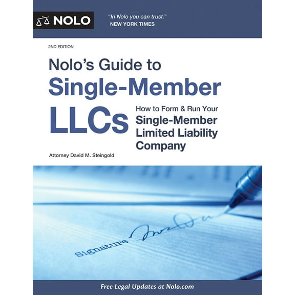 Pre-Owned Nolo's Guide to Single-Member Llcs: How to Form & Run Your Single-Member Limited Liability Company (Paperback) 1413326951 9781413326956