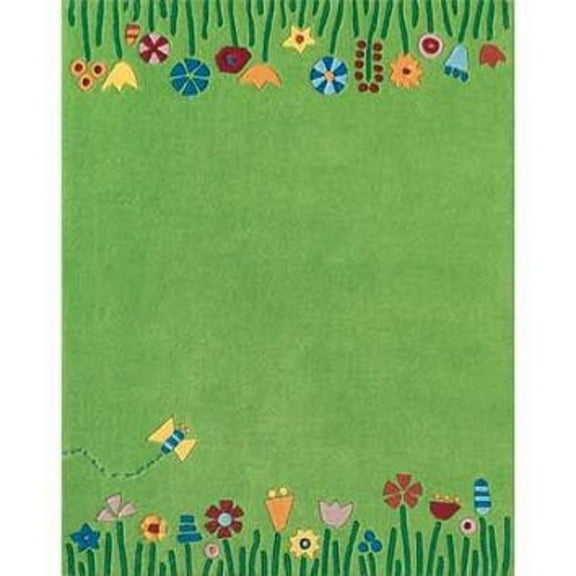 SAFAVIEH Kids Topher Play Grass Area Rug, Green/Multi, 9' x 12'