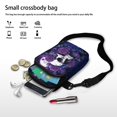 thumbnail image 7 of HELLHERO Adjustable Strap Adjustable Crossbody Bag for Adults Outdoor Travel Daily Use Crossbody Bags Polyester 4.33"x1.97"x7.09" Sugar Skull Roses Galaxy Cosmic Night, 7 of 7
