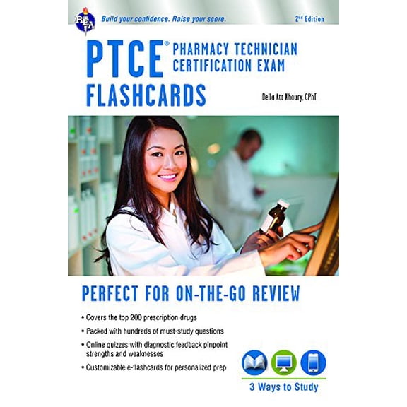 Pre-Owned PTCE - Pharmacy Technician Certification Exam Flashcard Book   Online (Paperback) 0738612227 9780738612225