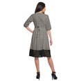 thumbnail image 2 of Moomaya Cotton Ladies Printed Midi Evening Casual Dress With Lace Summer Wear, 2 of 6