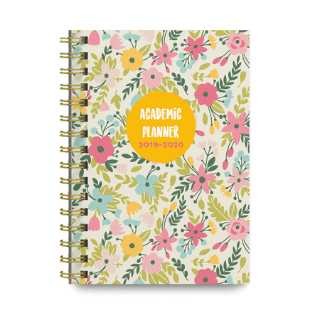 Pastel Floral 2019-2020 Academic Monthly and Weekly Planner Cute College (Best Planner App For College)