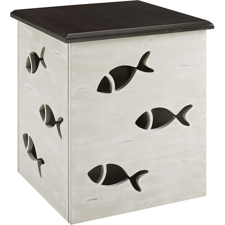 

BBNBDMZ Brim Cream Wood Fish Table White