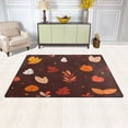 thumbnail image 3 of Falling Leaves and Autumn Soft Polyester Area Rug 31''x20'', Non Slip, Memory Foam, Water Absorbent, 3 of 7