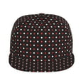 thumbnail image 2 of Bingfone Baseball Cap,Snapback Trucker Hat for Men & Women with Adjustable-Red and white polka dots, 2 of 9