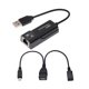 thumbnail image 2 of Cable USB 2.0 a Lan y micropuerto doble hembra negro, 2 of 8