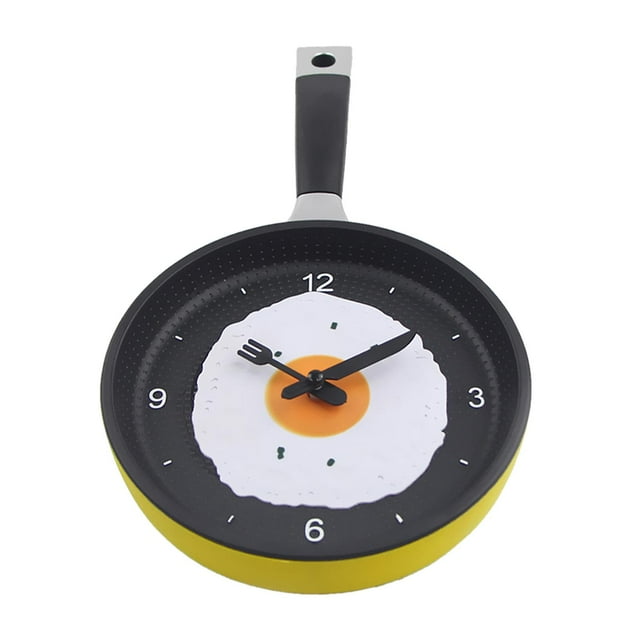 Frying Pan Design Hanging Wall for Novelty Art Home Room Decoration , Yellow