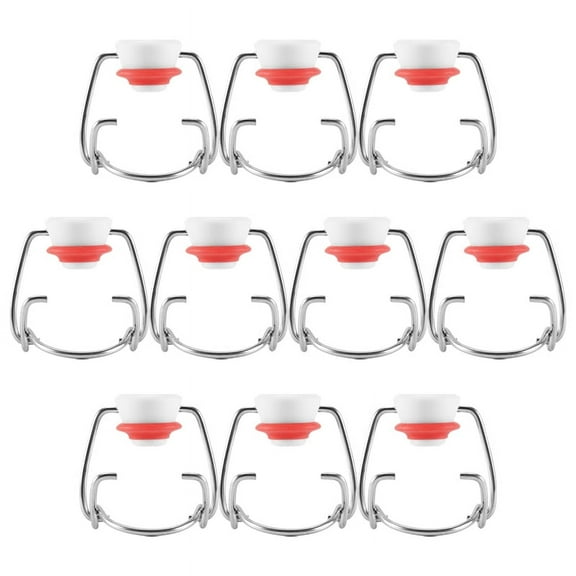 Swing Top Glass Bottle Caps Flip Beer Cap for Style Beer,Soda Bottles,Homebrewing 10Pcs