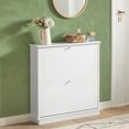 thumbnail image 1 of SoBuy FSR99-W Armoire à Chaussures 2 Tiroirs Rangement Organisateur, 1 of 8