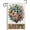 Cross Flowers, variant on Easter He is Risen House Flag - 28x40" Double-Sided Spring Christian Religious Cross Rustic Outdoor Decorations