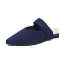 thumbnail image 4 of Mocasines sin espalda para mujeres pisos puntiagudos zapatos de mula mula mulas mulas mulas y zuecos para interiores al aire libre, 4 of 8