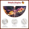 thumbnail image 3 of Rateoe Explosive Fluid Splash Art Pattern Christmas Tree Skirt with Ties, Christmas Tree Decorations, Farmhouse Christmas Decor Xmas Holiday Decorations-36", 3 of 6