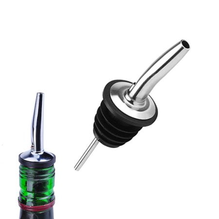 - Stainless Steel Free Flow Vented Pourer Wine Liquor Bottle Spout Stopper