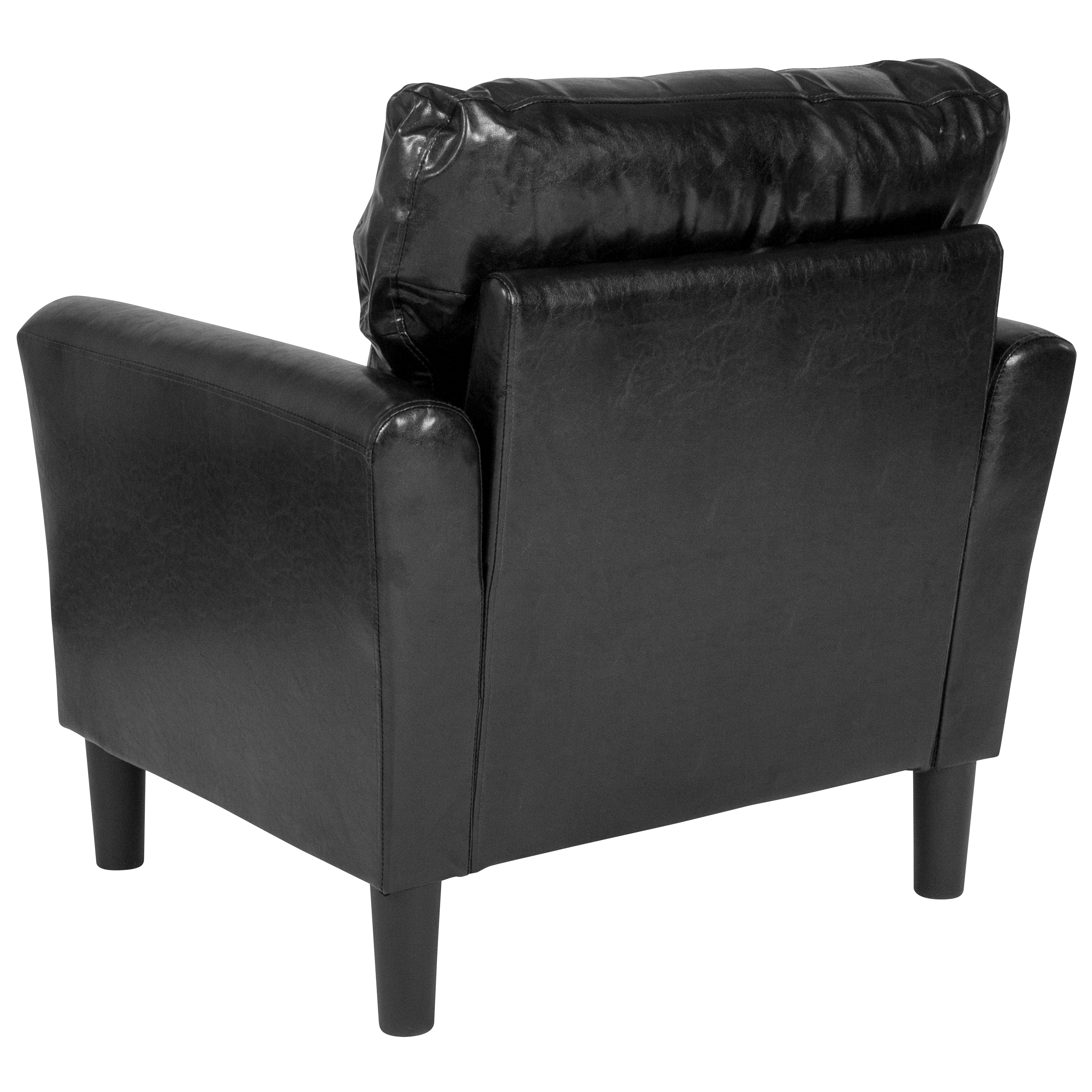 Flash Furniture Bari Upholstered Chair in Black LeatherSoft - image 3 of 5
