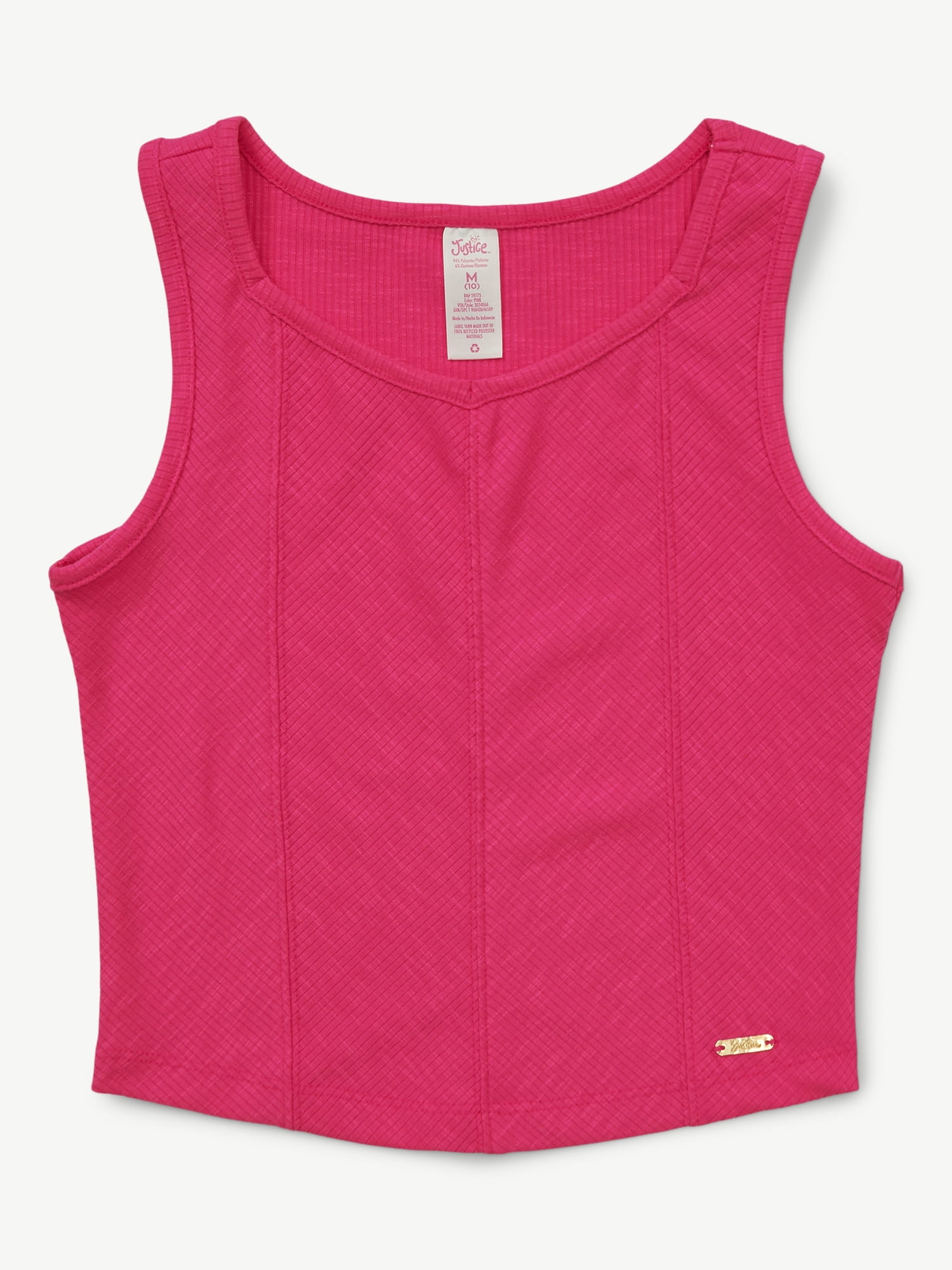 Justice Girls Rib Tank, Sizes XS - XLP