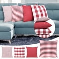 thumbnail image 2 of Clearance Hot Sales! 4Pcs Square Velvet Embroidered Decorative Throw Pillow Cover Red 18*18inch, 2 of 9
