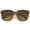 Tortoise-Gold / Amber, variant on sunglassLA Unisex Modern Horn Rimmed Metal Temple Square Flat Lens Cat Eye Sunglasses 54mm (Camo-Gold / Lavender) - 54mm
