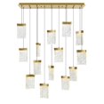 thumbnail image 1 of Lava Integrated LED Brass Chandelier, 1 of 3