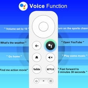 for Google-Chromecast-Remote-Control Replacement,Compatible with Chromecast Google TV and Streaming(Only for White Equipment)
