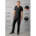 thumbnail image 3 of Adar Addition Go-Basic Scrub Set For Men - Classic V-Neck Scrub Top & Cargo Scrub Pants, 3 of 7