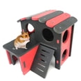 thumbnail image 1 of Hamster House Plastic DIY Double Layer Small Animal Hideout Hamster Play Hut, 1 of 10