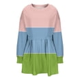 thumbnail image 4 of IROINNID Women's Floral Print Casual Chiffon A-Line Mini Dress Long Peasant Sleeves, 4 of 5