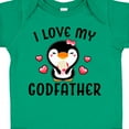 thumbnail image 4 of Inktastic I Love My Godfather with Cute Penguin and Hearts Girls Baby Bodysuit, 4 of 5
