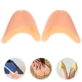 thumbnail image 4 of FRCOLOR une Paire d'Embouts de Chaussures de Ballet en Silicone / Coussinets de Protection / Gel (Nude), 4 of 4