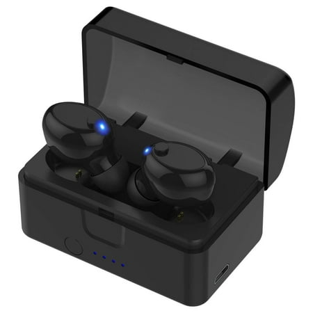2019 Version Mini True bluetoot h 5.0 TWS HIFI 3D Clear Sound Stereo Earphone Sport Earbud Twins Headset Headphone With Mic AND Charging Box 30-Hour Play Time Noise