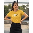 thumbnail image 2 of Love Yellow Daisy T-Shirt Women -Image by Shutterstock, Female 3X-Large, 2 of 4
