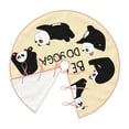 thumbnail image 3 of Kll Panda Doing Yoga Christmas Tree Skirt 36",Party Decorations Farmhouse For Christmas Decorations Holiday Party, 3 of 8