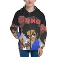 thumbnail image 2 of The Boondocks Teens Sweatshirts Novelty Print Zip Up Hoodie Jacket Long Sleeve Hooded Sweatshirt Hoody Coat With Pocket Large, 2 of 8