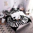 thumbnail image 4 of Children's Bedding Set cm Gothic Skull Duvet Cover Skulls Microfiber Bedding Set + 2 Pillowcases, 4 of 5