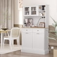 thumbnail image 2 of HOMCOM Pantry Storage Cabinet w/ Charging Station, White, 2 of 8