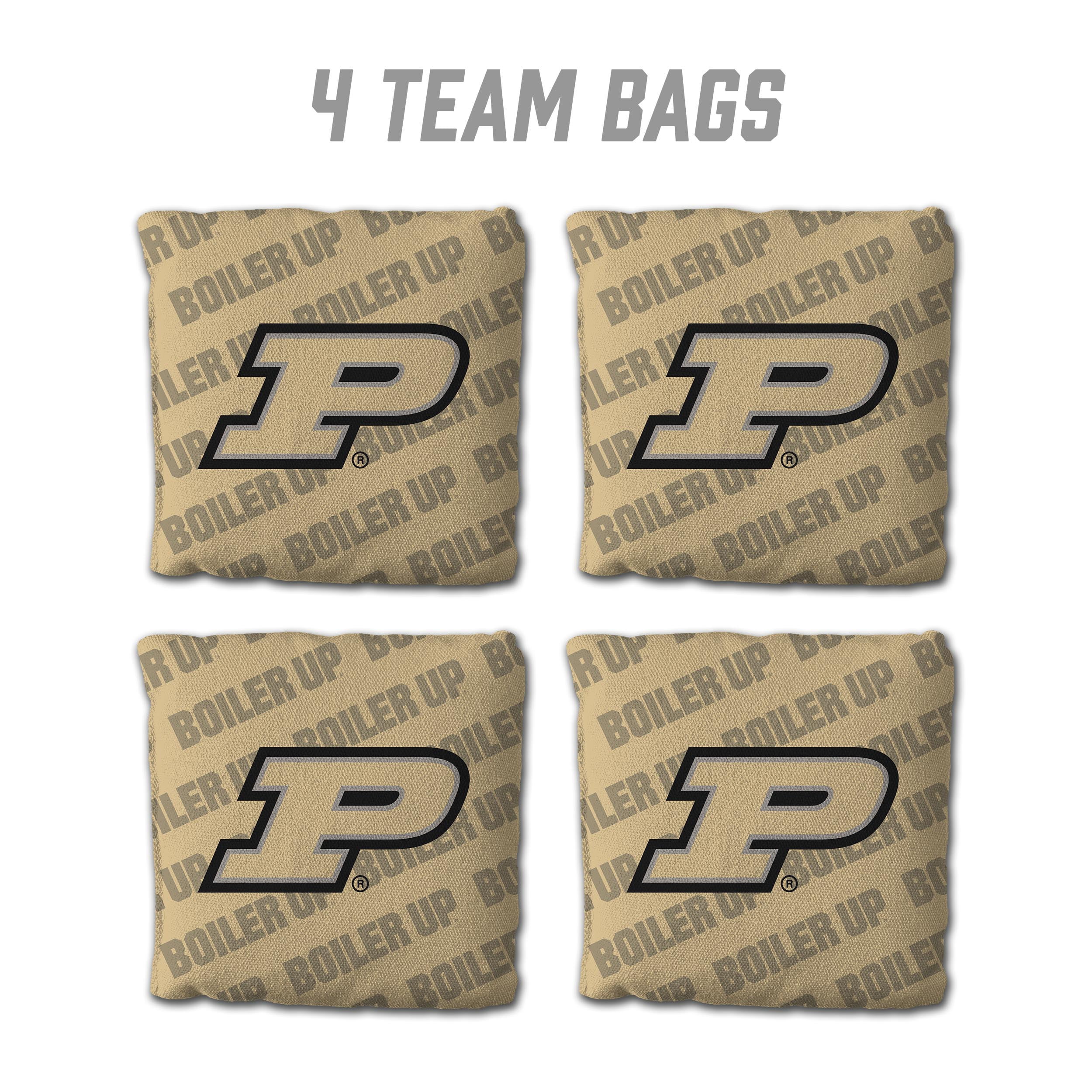 NCAA Purdue Boilermakers Cornhole Bags - 4PK - Gold