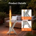 thumbnail image 4 of 2 Piece Outdoor Pellet Heater, ENYOPRO Smokeless Wood Pellet Patio Stove with Viewing Window and Ash Tray, Portable 430 Stainless Steel Fire Pit for Backyard, Porch, Garden and Camping, 4 of 9