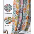 thumbnail image 3 of Easter Eggs Blackout Curtains for Bedroom Living Room Darkening Curtains 54 Inch Long Colorful Eggs Spring Flowers Leaves Rustic Blue Short Curtain for Small Window Treatment Grommet Drapes 52"x54"x2, 3 of 9