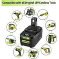 thumbnail image 7 of 6 Pack High-Capacity 8.0Ah Battery Replacement for Ryobi 18V Battery Fits for Ryobi Battery Compatible with Ryobi Battery 18V P102 P103 P104 P105 P107 P108 P109 P190 P122, 7 of 7