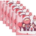 thumbnail image 6 of GZHJMY Valentine's Day Gnomes Cloth Napkins 4 Pack - 20x20In Soft Washable Dinner Napkin Home Decor Napkin for Dinners Weddings Cocktail Kitchen Decorative Washcloths, 6 of 7
