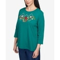 thumbnail image 6 of Alfred Dunner Womens Birds Trio Three Quarter Sleeve Top, 6 of 6